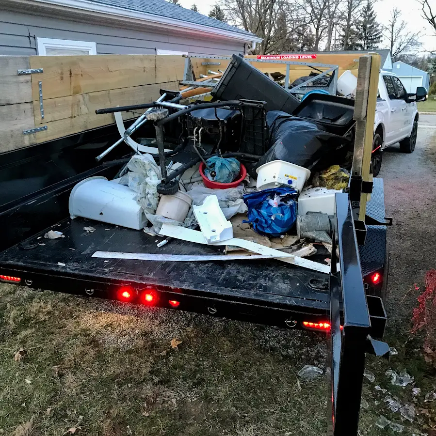 Roll-off dumpster delivered to a residential driveway in Lower Heidelberg